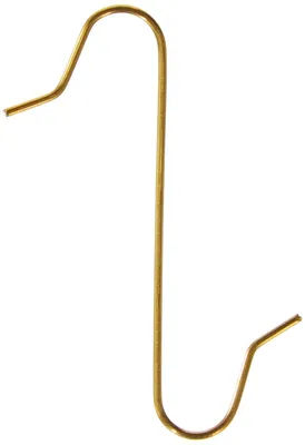 Produktbild von Aufhänger für Weihnachtskugeln Goldfarben aus Metall - 50er Pack