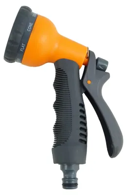 Produktbild von Jardinion Gartenbrause Handbrause Schlauchbrause Sprühpistole Wasserspritze Gartenbrause Grau, Multibrause, Gartenbewässerung, Regenbrause, Sprühkopf, Gartenbrause, Duschbrause Gartenschlauch