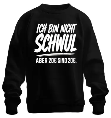 Obrázek produktu pro Není to gay, ale vtipné, sarkastické tričko/svetr s nápisem, černá barva, velikost 3XL