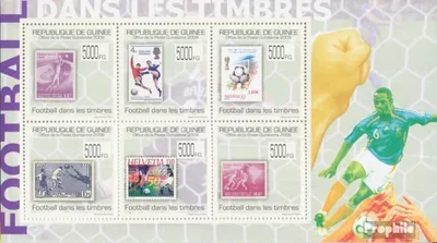 Produktbild von Briefmarken Guinea 2009 Mi 7079-7084 Kleinbogen (kompl. Ausgabe) postfrisch Fußball auf Briefmarken