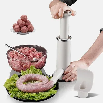 Immagine prodotto di Insaccatrice per uso domestico e in campeggio, insaccatrice per carne, azionamento manuale