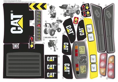 Obrázok produktu pre Rolly Toys Aufkleber CAT Junior