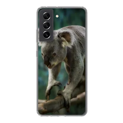 Produktbild von MuchoWow® Handyhülle Schutzhülle Hülle für Samsung Galaxy S21 FE Koala - Baum - Klettern - Kinder - Jungen - Mädchen Silikon Softcase Handy Hülle - Mobiltelefonhülle