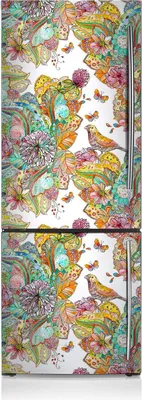 Produktbild von Kühlschrankmagne Kühlschrank Magnetfolie Dekoration 60x190 cm - Mandala-Muster