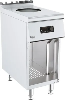 Image de Plaque de cuisson à induction Combisteel pour wok avec base en acier inoxydable