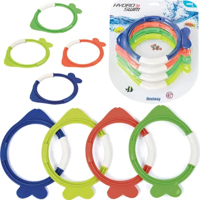 Produktbild von Bestway Tauchring Set "Dive Fish" 4-teilig; 26009