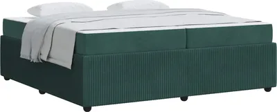 Produktbild von vidaXL Bettrahmen Dunkelgrün 200 x 200 cm Stoff