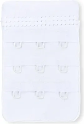Produktbild von Prym BH-Verlängerung Erweiterung 2 Haken und 3 Reihen 50 mm weiß  