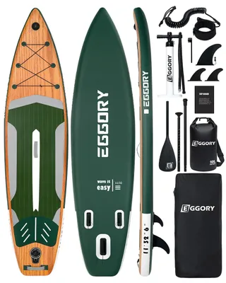 Obrázek produktu pro Nafukovací paddleboard, extra široký design, integrovaná stupnice, potisk imitující dřevěnou strukturu