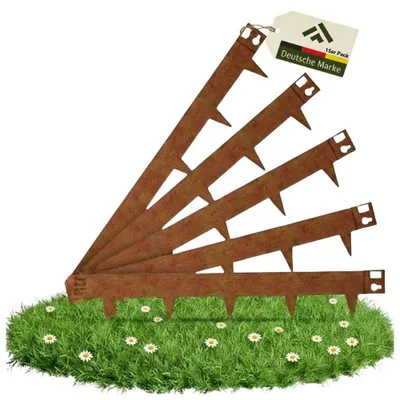 Produktbild von NovaTerra Rasenkante mit Spikes 1075 x 150 mm 15 Stück