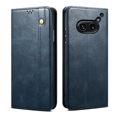 Produktbild von Hülle für Nothing Phone 2A Leder Brieftasche Schutzhülle mit Standfunktion Blau