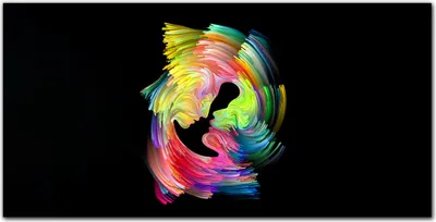Produktbild von Coloray Küchenrückwand 140x70 Spritzschutz aus Glas - Er und sie