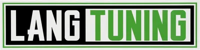 Produktbild von Aufkleber "LangTuning" Weiß/Schwarz/Grün