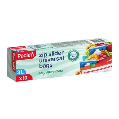 Zdjęcie produktu dla Woreczki uniwersalne z suwakiem ZIP 3 litry 10 sztuk