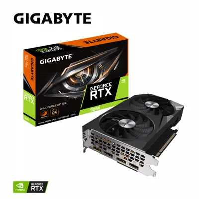 Obrázok produktu pre Gigabyte RTX3060 Windforce OC 12GB GDDR6 2xHDMI 2xDP