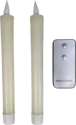 Produktbild von LED Tropfen Stabkerze im 2er-Set mit Fernbedienung