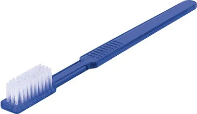 Produktbild von Einmalzahnbürsten - mit Zahnpasta - Kunststoff - blau - 100 Zahnbürsten