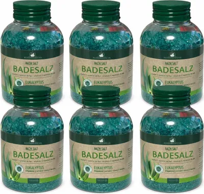 Produktbild von 6x575 g Herbamedicus Badesalz Eukalyptus