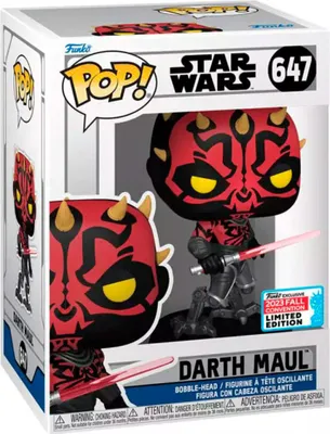 Immagine prodotto di Funko Pop! Star Wars - Ekskluzywna figurka winylowa Darth Maul