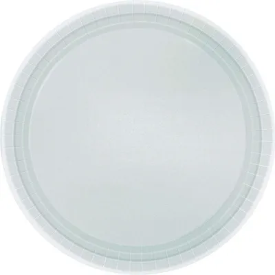 Produktbild von Amscan - Unifarben - Wegwerf-Teller, Papier 8er-Pack SG37347 (Einheitsgröße) (Silber)