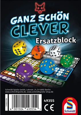 Produktbild von Schmidt Spiele Ganz schön clever! Einzelblock Würfelspiel