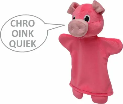 Obrázok produktu pre Ručná maňuška prasiatko 26 cm, so zvukom a nohami