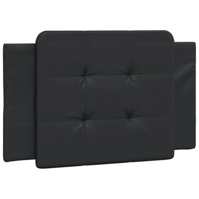 Image de Coussin de tête de lit Zadar noir 80 cm similicuir