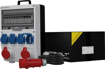 Immagine prodotto di Distributore di corrente TD-S/FI 2x16A 4x230V cavo 5x4mm2 Distributore di corrente da cantiere SKH Doktorvolt 6800