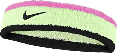 Produktbild von Nike - Stirnband, Blockfarben CS2678 (Einheitsgröße) (Volt Farbe/Pink/Schwarz)