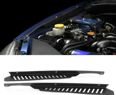 Obrázek produktu pro 2 kusy krytu blatníku z černé hliníkové slitiny jako náhrada za Subaru WRX/STI 2011-2014
