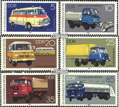 Produktbild von Briefmarken DDR 1982 Mi 2744-2749 (kompl.Ausgabe) gestempelt Industrievertrieb für Automobiltechnik