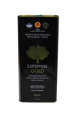 Produktbild von Latzimas Gold Olivenöl extra nativ 5 Liter Kanister erste Kaltpressung von Kreta Griechenland