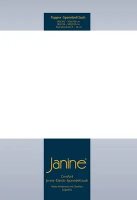 Produktbild von Janine Topper Comfort Jersey Spannbetttuch 140x200 cm - 160x220 cm weiss
