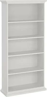 Image de Étagère bibliothèque - Blanc. Dimensions : 36,6 x 96,2 x 200,8 cm (largeur x profondeur x hauteur)
