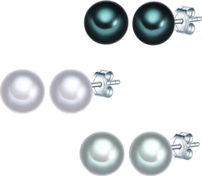 Produktbild von Valero Pearls Perlen-Ohrstecker Sterling Silber Süßwasser-Zuchtperle 60200121