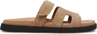 Produktbild von Kaufen Sie die Steve Madden Missile Taupe bei Kicksshop. Stilvolle beige Damensandale mit sommerlichem Look und bequemer Passform.