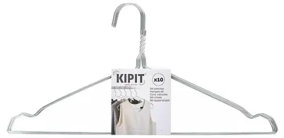Kleiderbügel-Set, 10 Stück, Metall, mehrfarbig, 35x33,5x33 cm