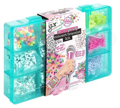 Immagine prodotto di Kit ILY per creare braccialetti fai-da-te, per realizzare più di 2000 braccialetti con perline
