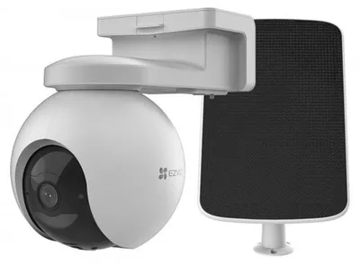 Produktbild von EZVIZ EB8 4G + Solar panel E, IP-Sicherheitskamera, Draußen, Kabellos, CE, REACH, RoHS, UKCA, WEEE, Decke/Wand, Weiß