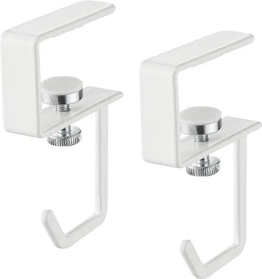 Produktbild von Ibenzoa® Weißer Metall-Regalaufhänger – platzsparende Aufbewahrung für Küche & Bad, 2 x 0,6 x 37,6 cm, für Geschirrtücher & Utensilien