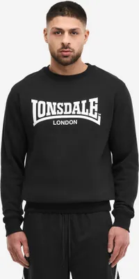 Produktbild von Herren Rundhals Sweatshirt normale Passform WELHAM Black/White S Lonsdale