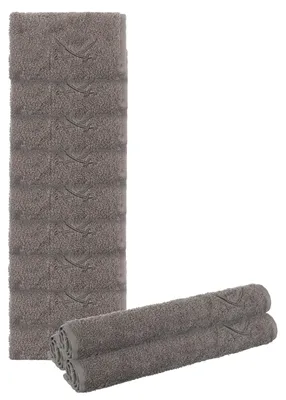 12er Set Zeepdoeken 30x30 cm, 100% Baumwolle, Taupe