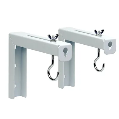 Produktbild von Universelle L-f?rmige Wandhalterung fš¹r Projektionsleinw?nde, Beamer-Deckenhalterungen mit Handhaken, Wand- oder Deckenmontage,2er-Packung