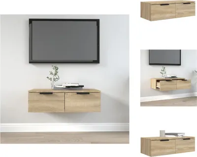 Image de vidaXL Armoire murale Chêne Sonoma 68x30x20 cm Bois composite - Étagères murales