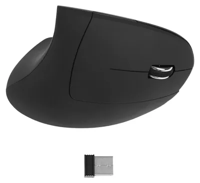 Produktbild von Vertikale Maus, 2,4 G, kabellos, einstellbare DPI, batteriebetrieben, beleuchtet, leise, ergonomisch, für Gaming-Arbeiten