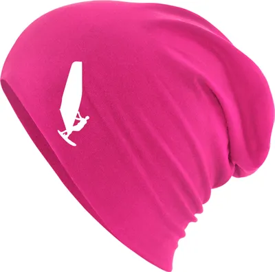 Produktbild von Huuraa Beanie Windsurfen Silhouette Fuchsia One Size Baumwolle und Elasthan Mütze Geschenkidee