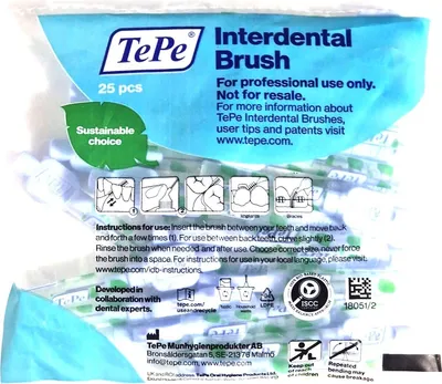 Image de TePe brossettes interdentaires x-soft bleu clair 0.6mm sachet de 25 pièces