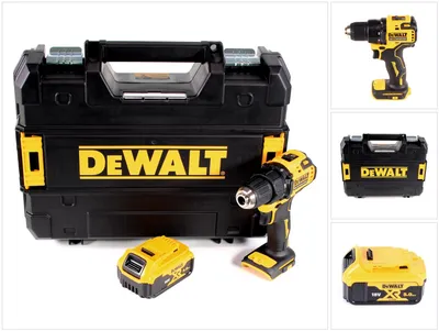 Image de DeWalt DCD708NT Perceuse-visseuse sans fil 18V Li-Ion Brushless + 1x Batterie 5,0Ah + Coffret - sans chargeur