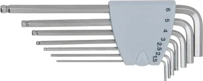 Immagine prodotto di KS TOOLS Set di chiavi esagonali in acciaio inox, 7 pezzi ( 964.0415 )