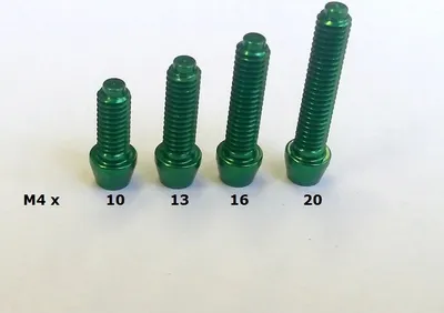 Produktbild von Alu M4x10 Einstellschraube Grün